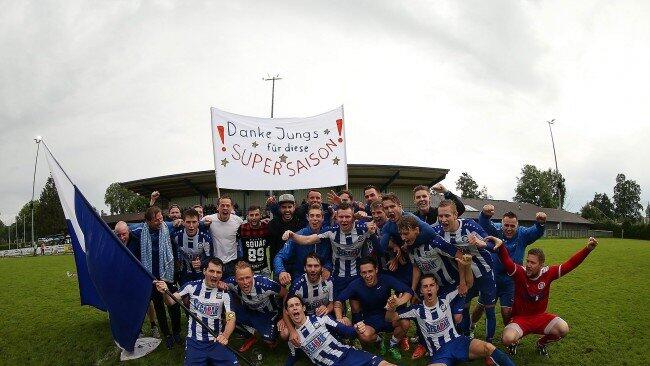 Der Jubel um den Meistertitel war in Bergheim riesengroß.