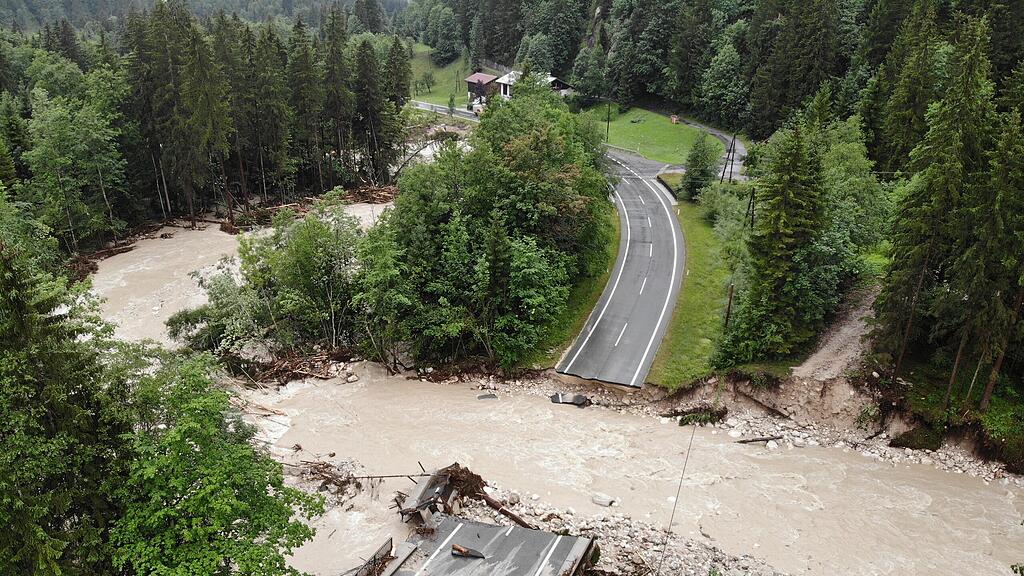 Hochwasser in Ru\u00dfbach