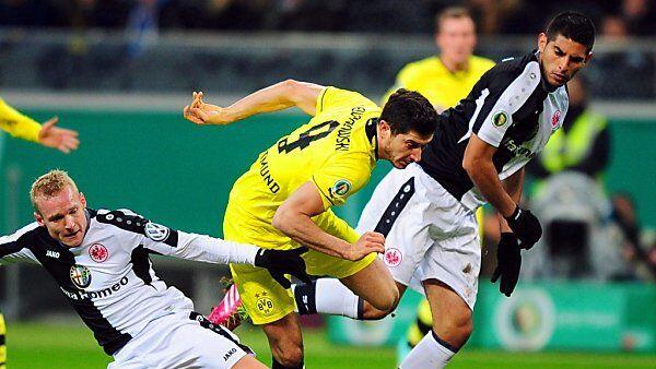 Dortmund mühte sich ins Cup-Halbfinale