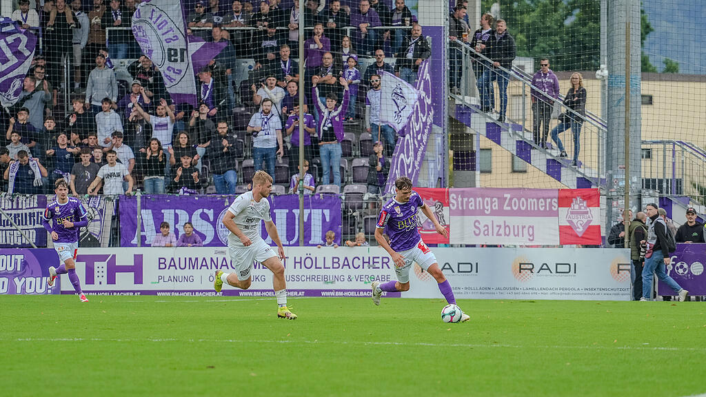 2. Liga: Austria Salzburg gegen Amstetten