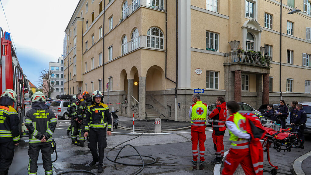 Zimmerbrand in Salzburger Plainstraße