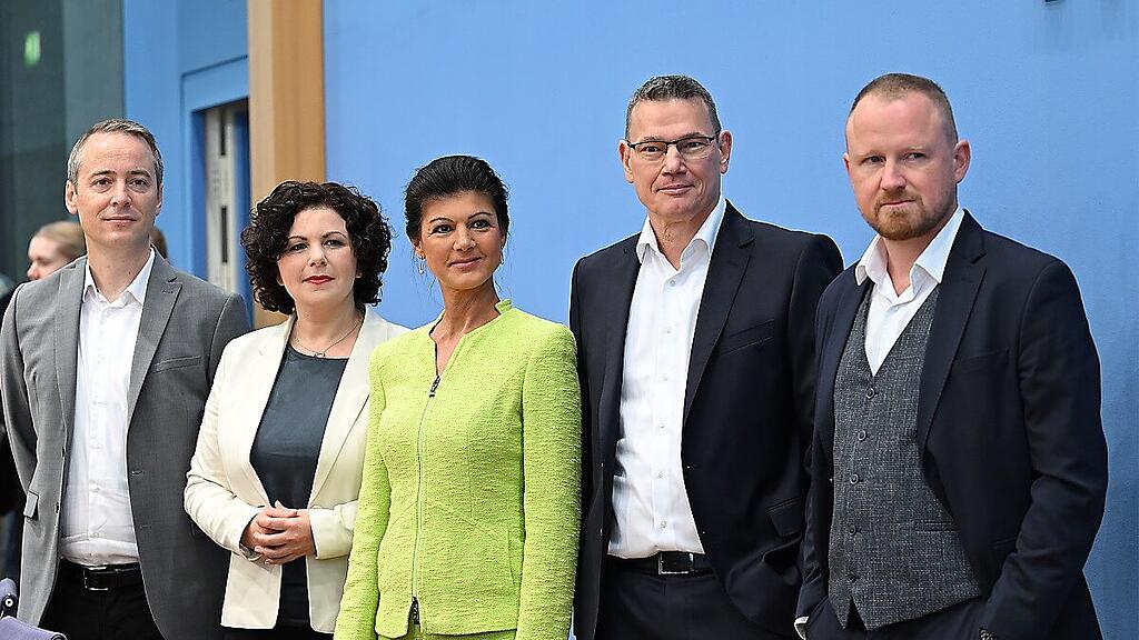 Die Vorstandsmitglieder des Vereins «Bündnis Sahra Wagenknecht"