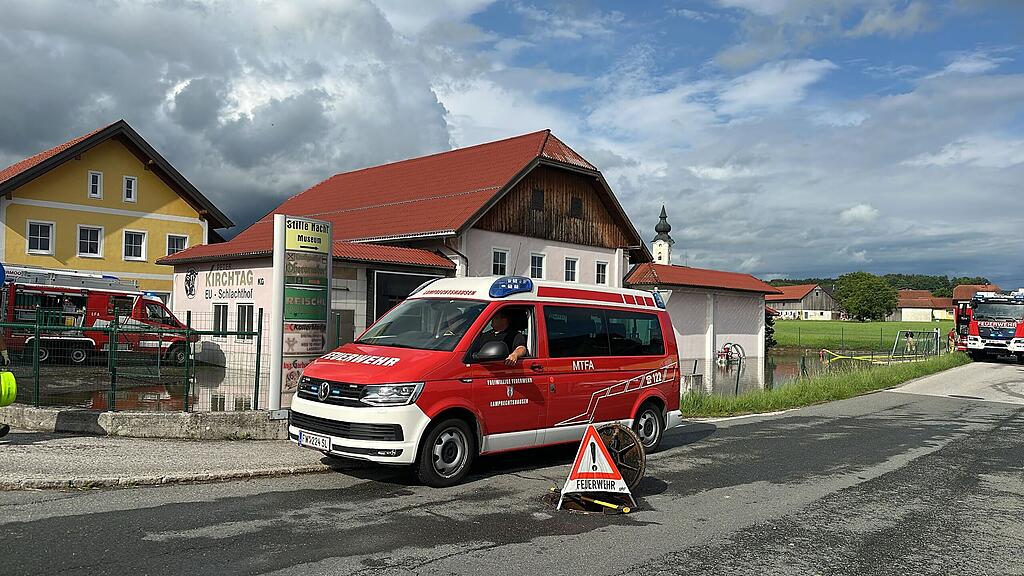 Regenfälle-Einsätze in Lamprechtshausen
