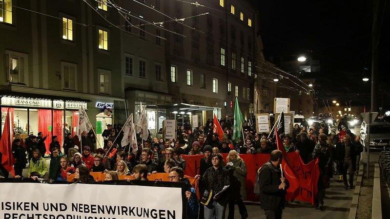 Demo gegen Strache