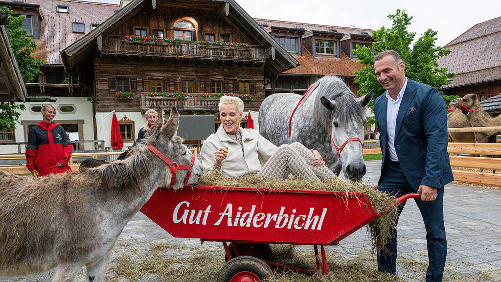 Brigitte Nielsen auf Gut Aiderbichl