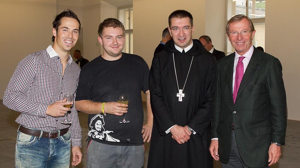 Im Bild von links: Thomas Meister, Thomas Hollinger, Korbinian Birnbacher und LH Wilfried Haslauer.