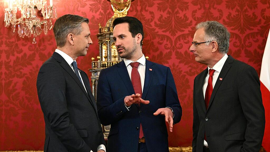 Angelobung der Dreierkoalition, Bundesregierung