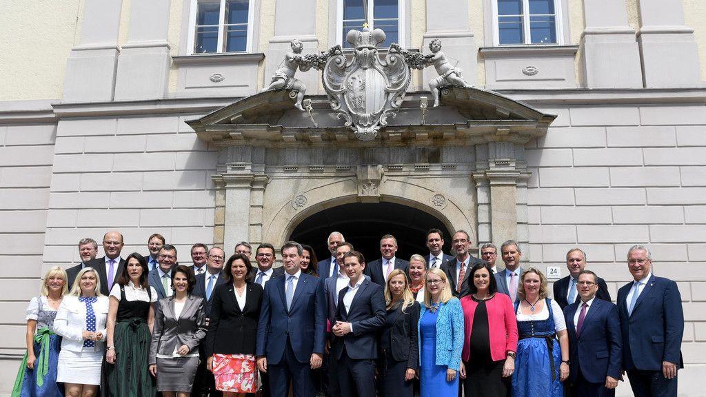 Regierungstreffen in Linz