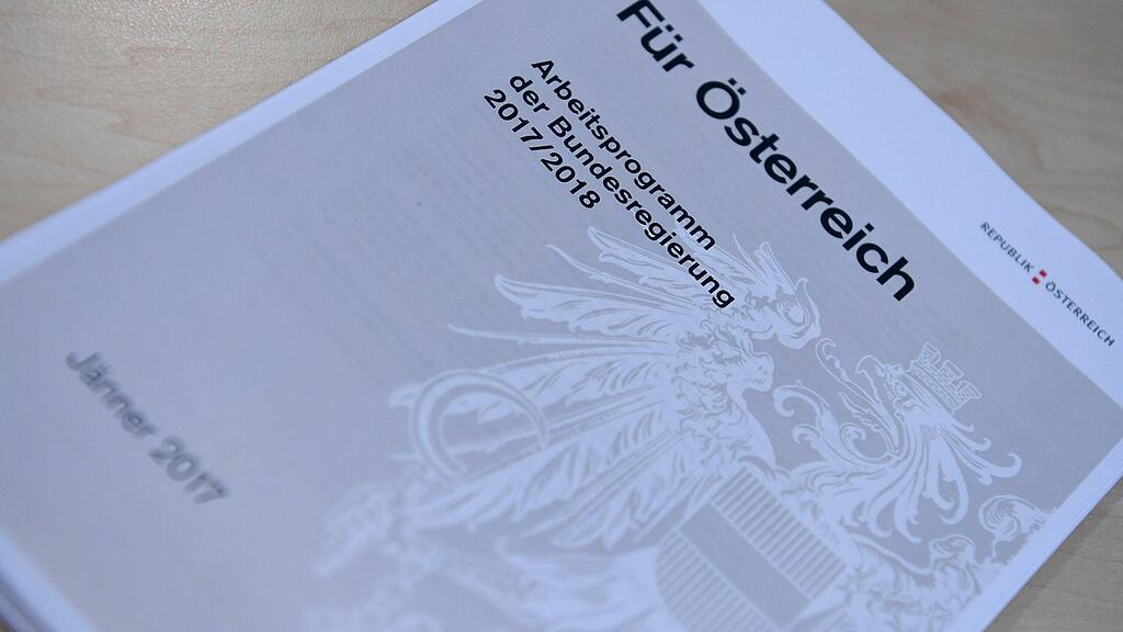 Die Regierung einigte sich auf ein neues Programm.