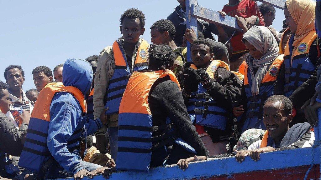 Flüchtlinge vor Lampedusa