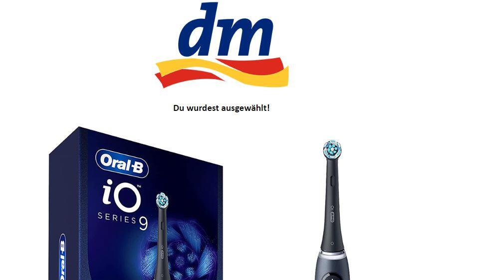 dm warnt vor Fake-Gewinnspiel für Zahnbürste