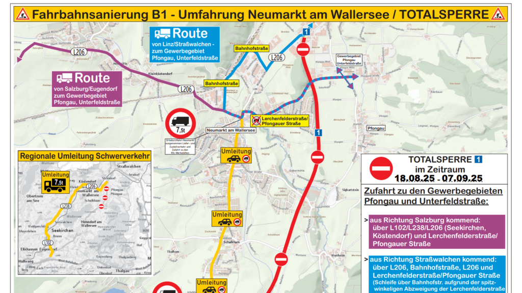 B1-Sperre Neumarkt