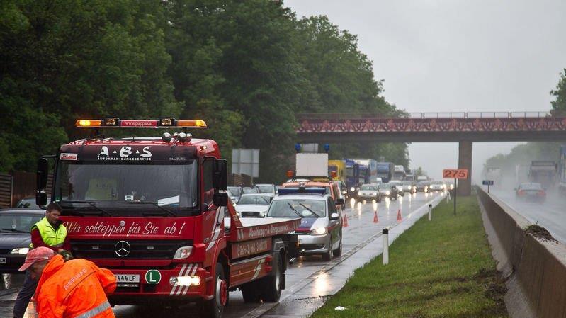 Crash auf A1 bei Thalgau