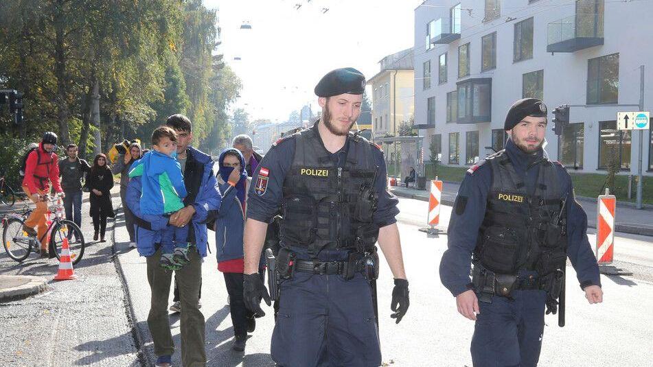 Fußmarsch durch Salzburg