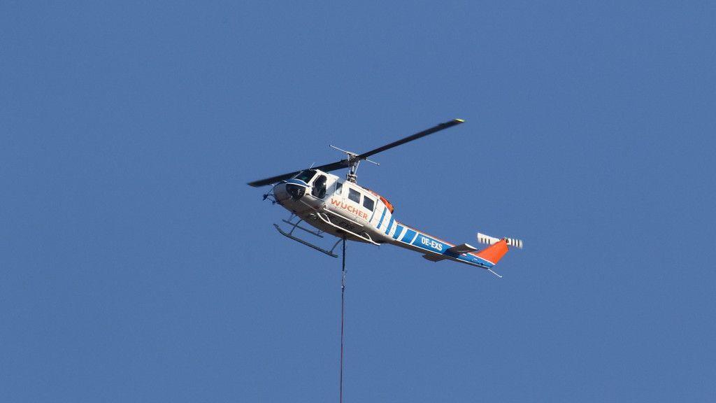 Hubschraubereinsatz am Kapuzienerberg