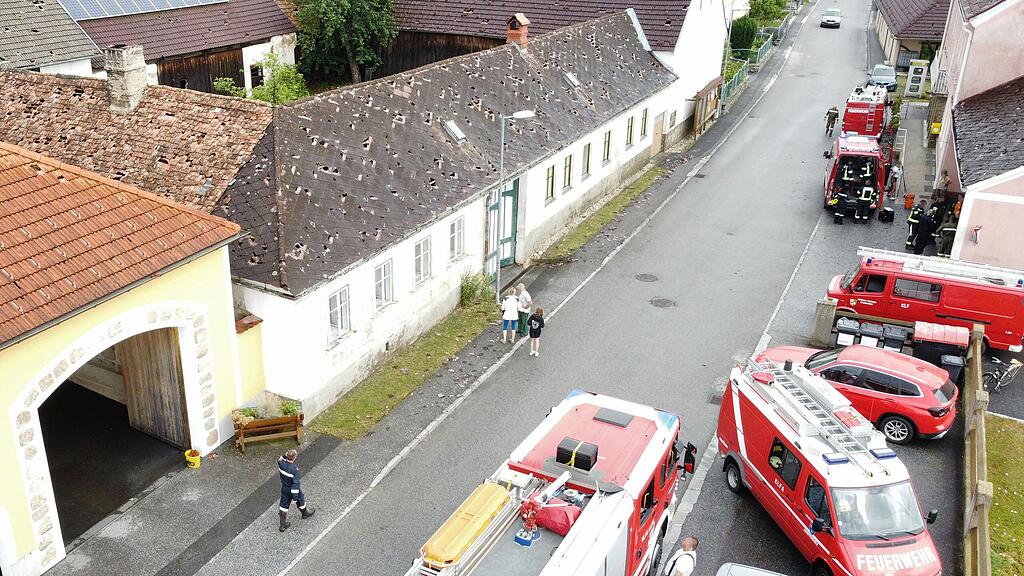 Hagel-Unwetter in NIederösterreich
