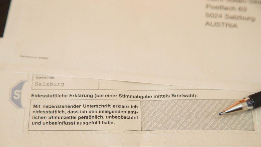 Auszählung der Wahlkarten in der Stadt Salzburg