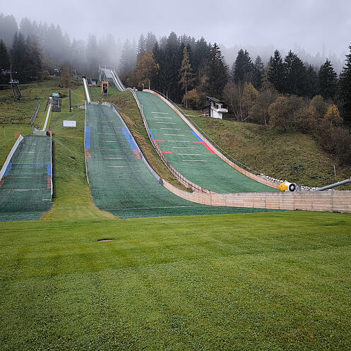 Skisprung-Anlage in Saalfelden