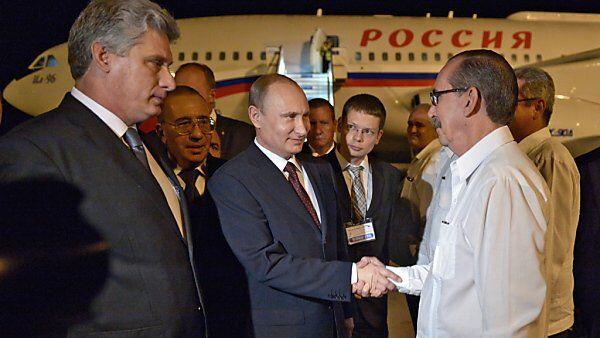 Putin bei seiner Ankunft in Havanna