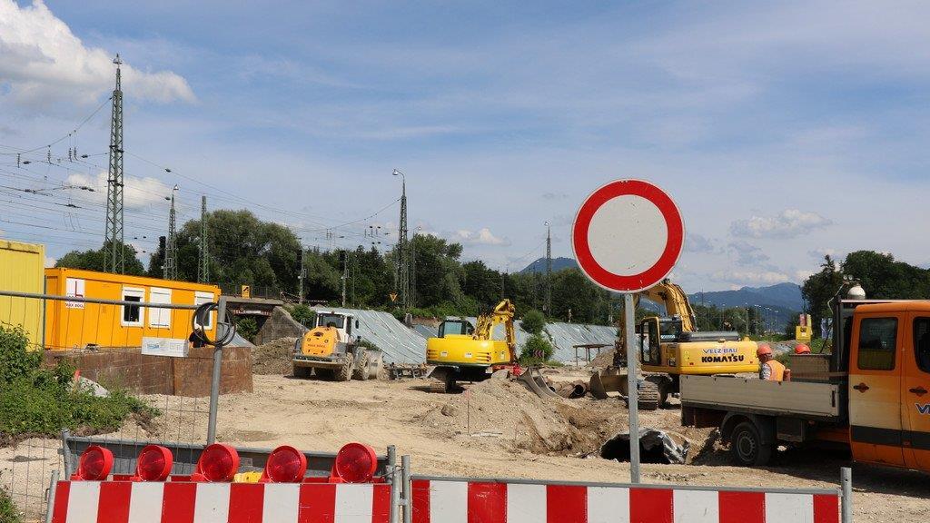 Bauarbeiten: 3. Gleis Freilassing - Salzburg