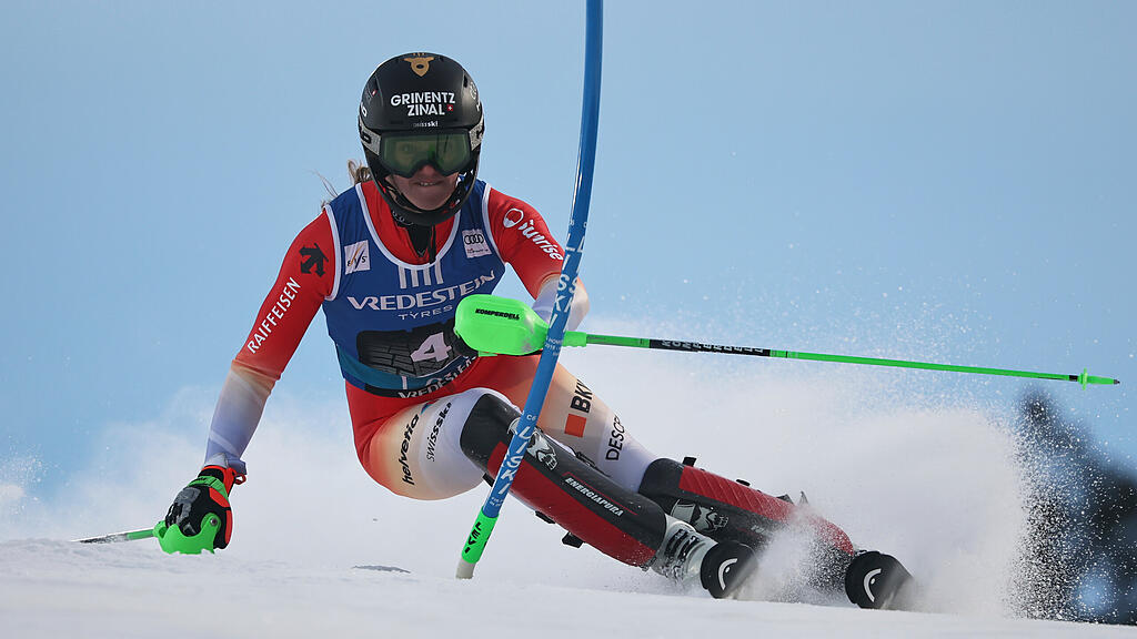 Damen-Slalom in Levi: 1. Durchgang, Camille Rast
