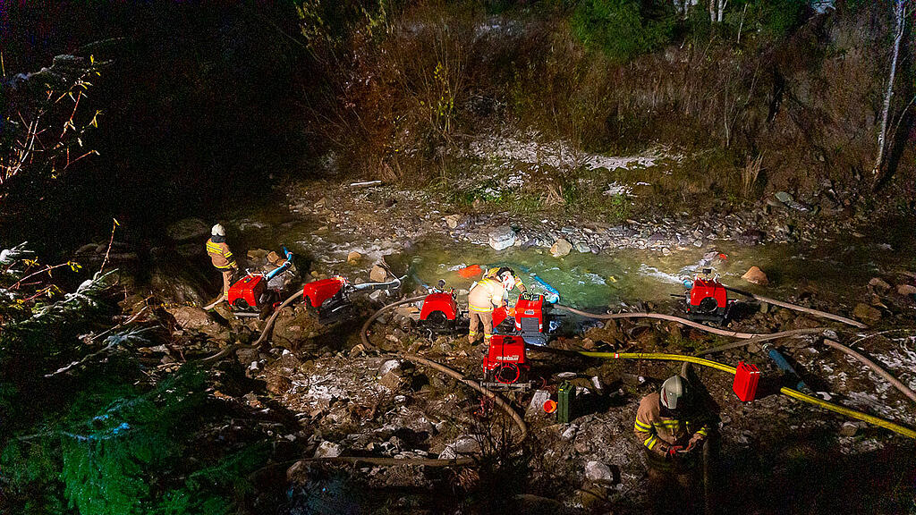 Großbrand in Annaberg-Lungötz
