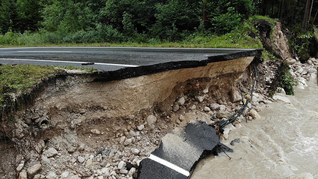 Hochwasser in Ru\u00dfbach
