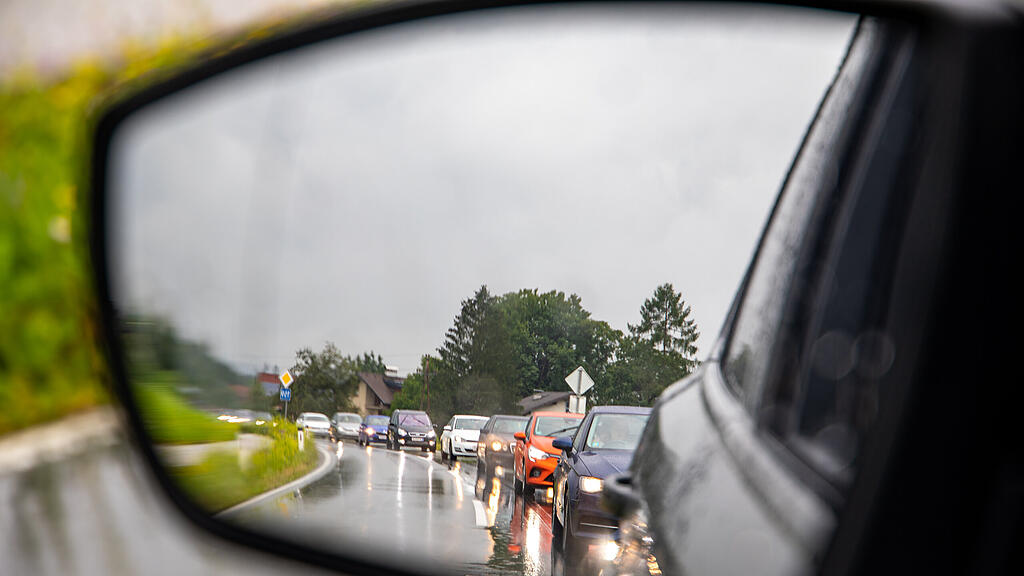 Abfahrtssperren, A10, Stau, Reiseverkehr, B159