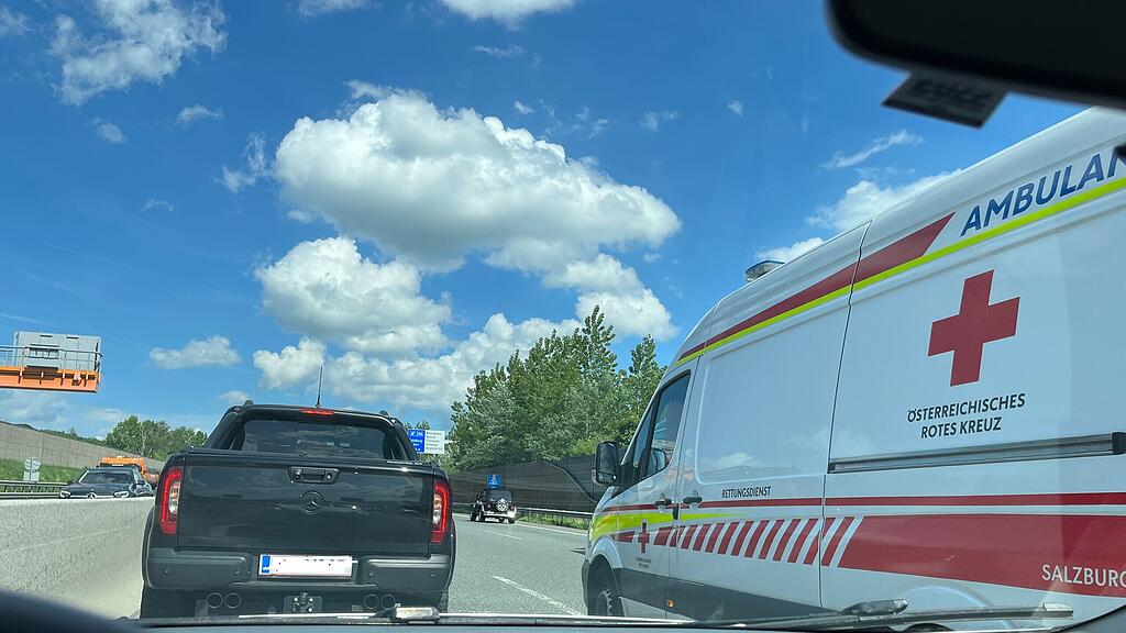 Unfall A1 bei Hallwang