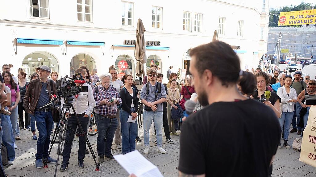 "Demo gegen rechts" in Salzburg