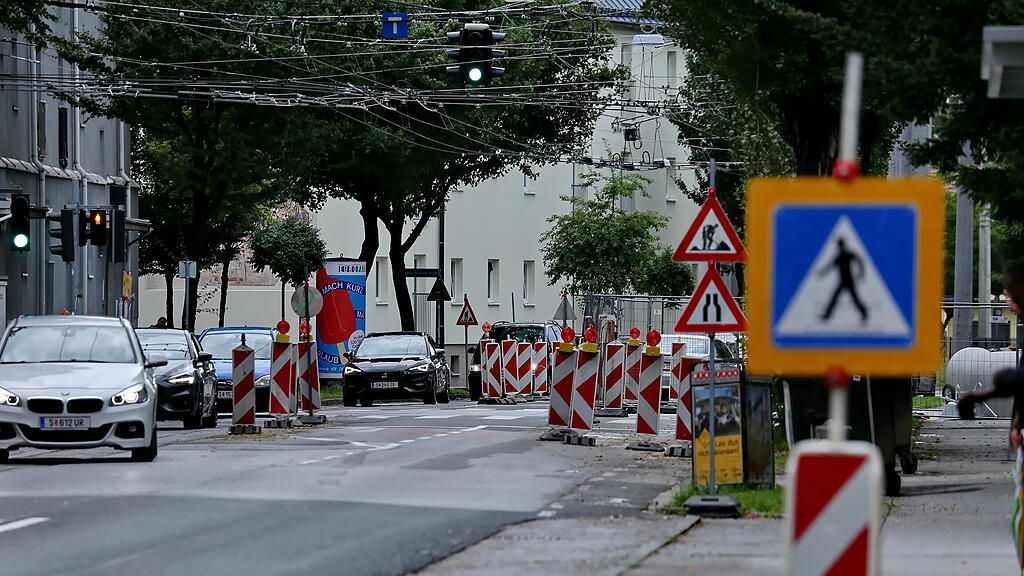Straßensperren rund um Großbaustelle in Salzburg-Lehen