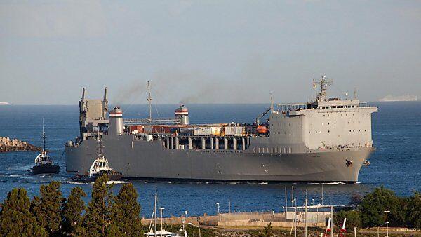 US-Chemielabor-Schiff "MV Cape Ray" im Mittelmeer