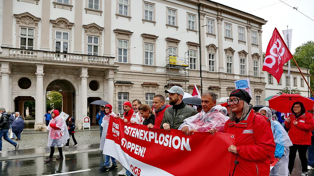 ÖGB-Anti-Teuerungs-Demo Salzburg