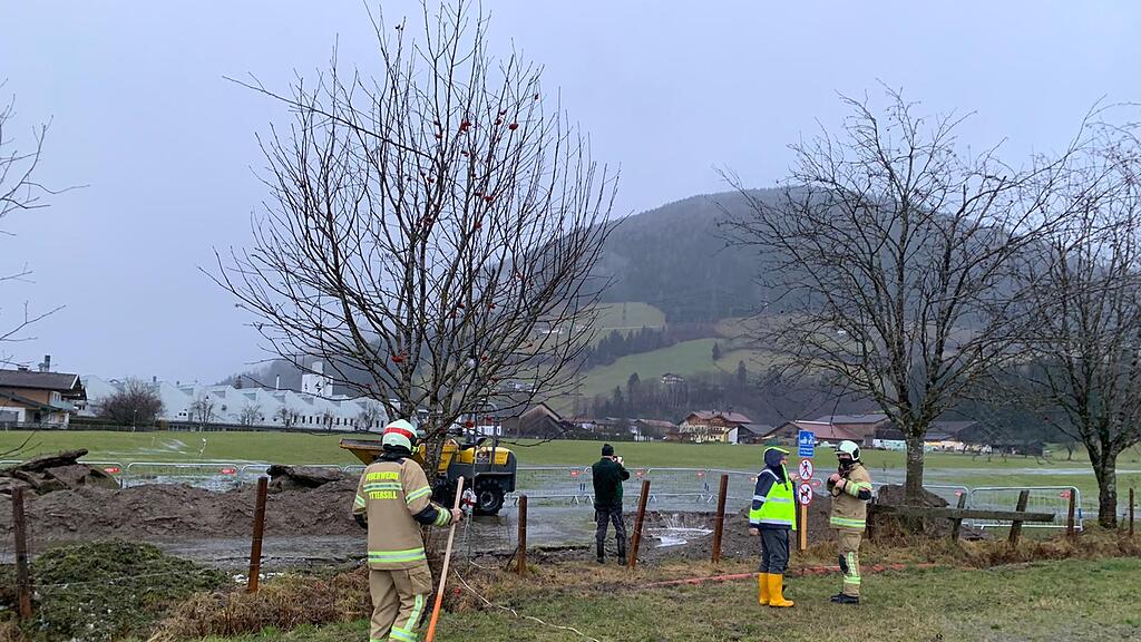 Überschwemmung, Starkregen, Mittersill, Feuerwehr,