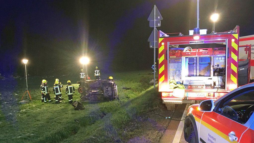 Vier Verletzte bei Crash auf  B20 in Bischofswiesen