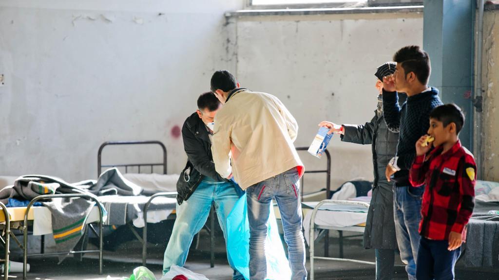 Flüchtlinge am Donnerstag in Salzburg