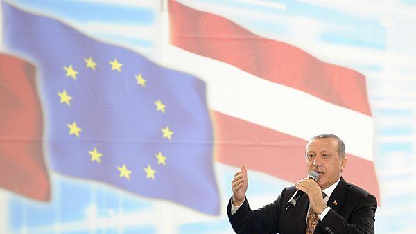 Erdogan bei seiner Rede in Wien im Jahr 2014