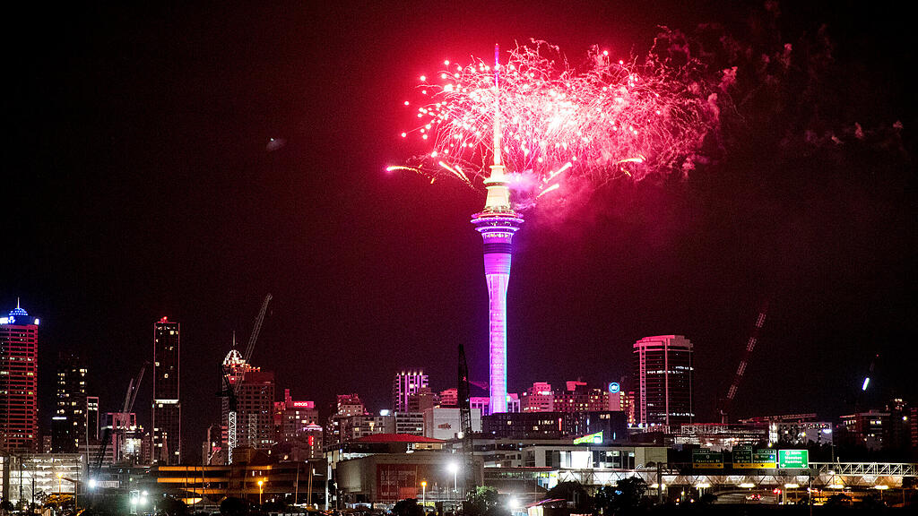 Neuseeland Feuerwerk Silvester 2023