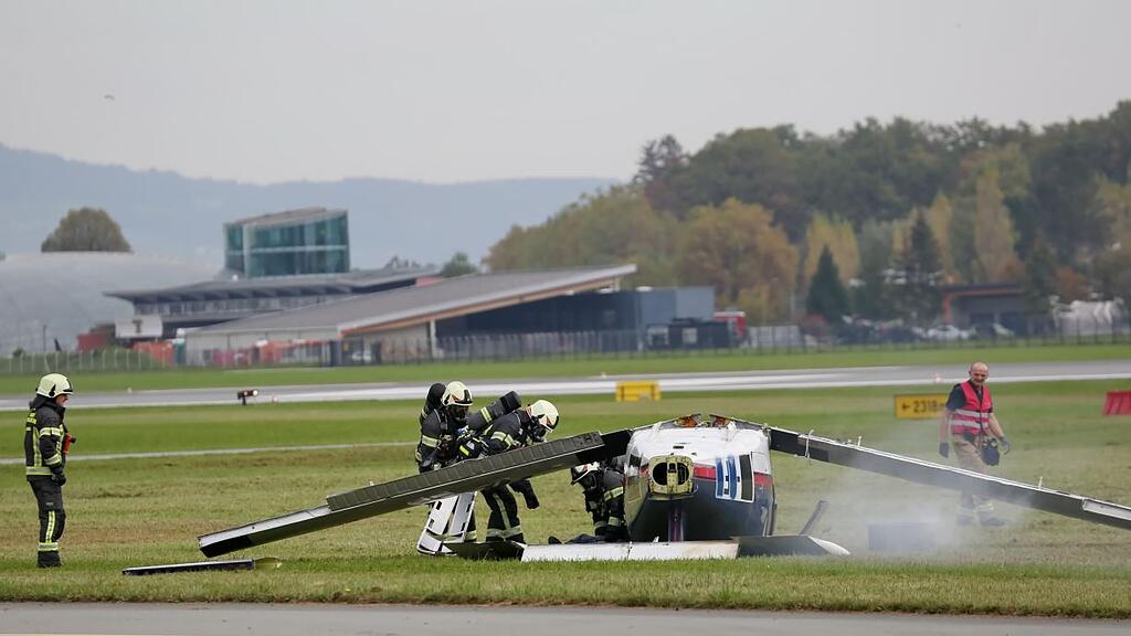 Große Übung am Salzburger Flughafen
