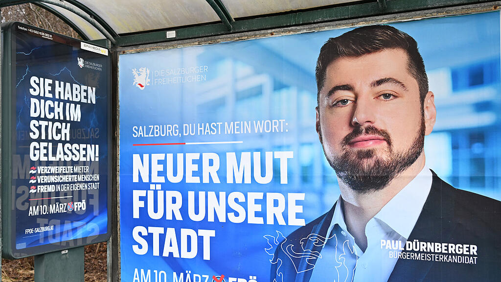 Gemeindewahl: Wahlplakate in Salzburg-Stadt