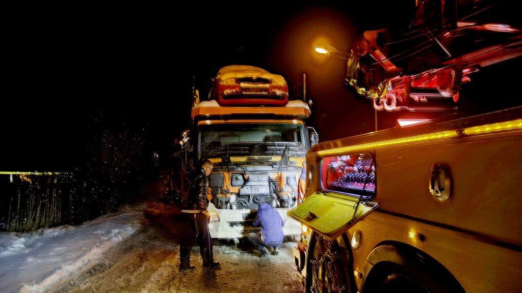 Lkw-Unfall in Puch