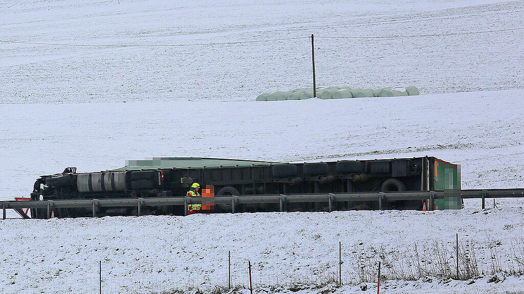 Lkw-Unfall A8