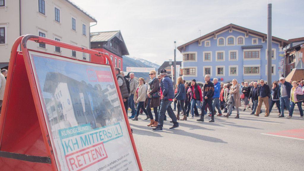 Demo für Krankenhaus in Mittersill