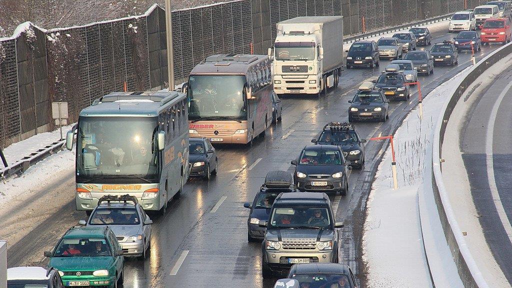 Unfall auf Tauernautobahn bei Kuchl