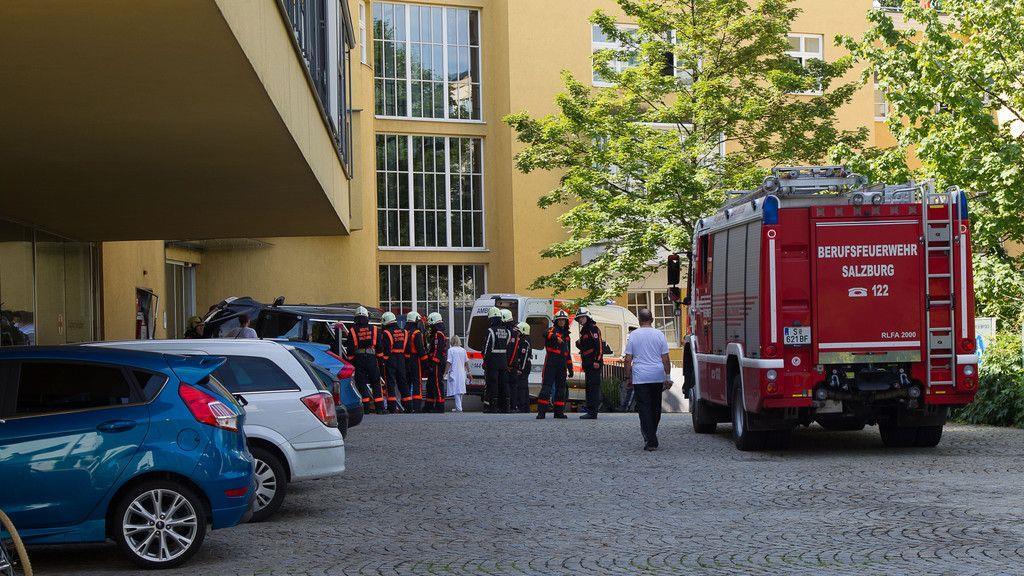 Pkw-Überschlag in Privatklinik