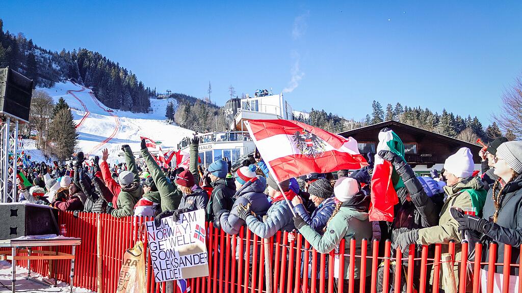 Die Stimmung beim 84. Hahnenkamm-Rennen!