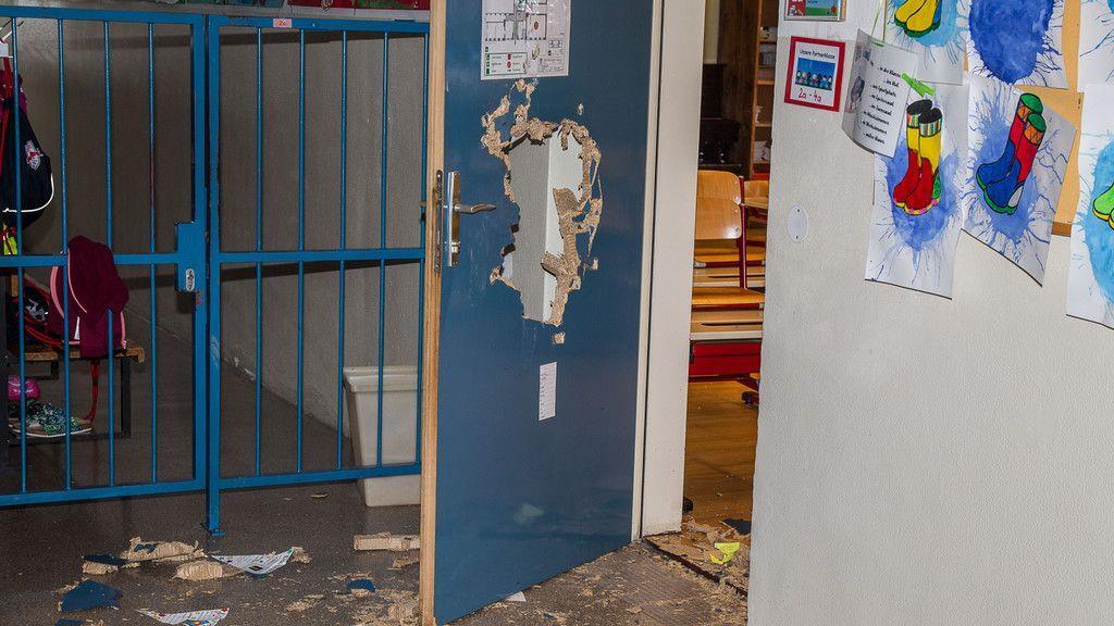 Volksschule Gnigl verwüstet
