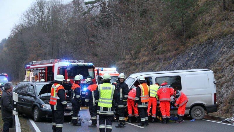 Crash auf der B21