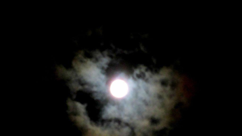 Super-Blauer-Blutmond über Salzburg