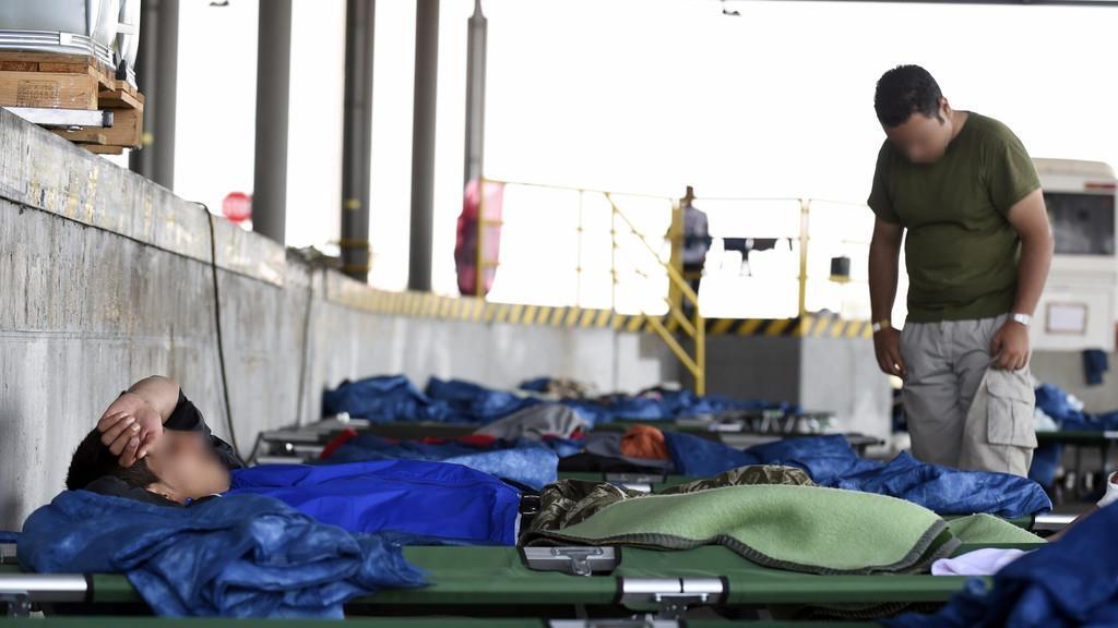 Flüchtlingsbetreuungsstelle in Nickelsdorf